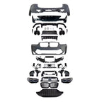 Complete Bodykit for BMW x4 G02 to X4M F98 LCI Front & Rear Bumper, Lights Front, Grille, Exhaust Tips