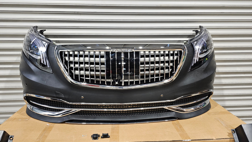 Mercedes Vito V Class W447 Front Bumper – M Style Complete (2015–2026) + Headlights