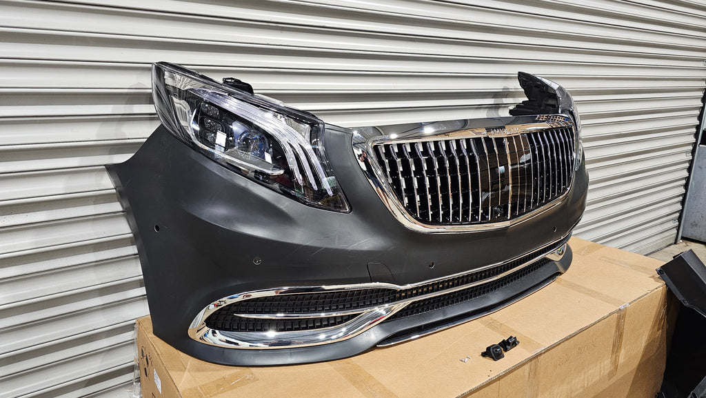 Mercedes Vito V Class W447 Front Bumper – M Style Complete (2015–2026) + Headlights
