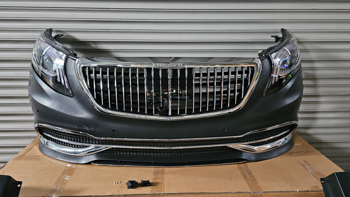 Mercedes Vito V Class W447 Front Bumper – M Style Complete (2015–2026) + Headlights
