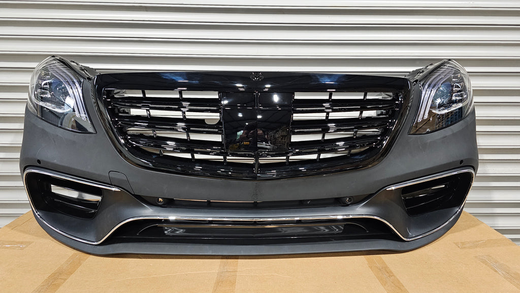 Complete Front Bumper + Lights W222 Mercedes S63