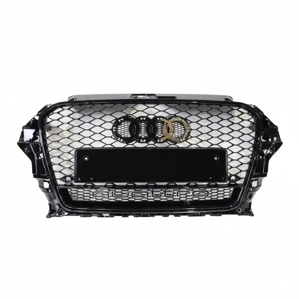 Honeycomb Grille for Audi A3 / S3 8V 2012-2015 Prefacelift Q Gloss Black