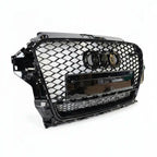 Honeycomb Grille for Audi A3 / S3 8V 2012-2015 Prefacelift Q Gloss Black