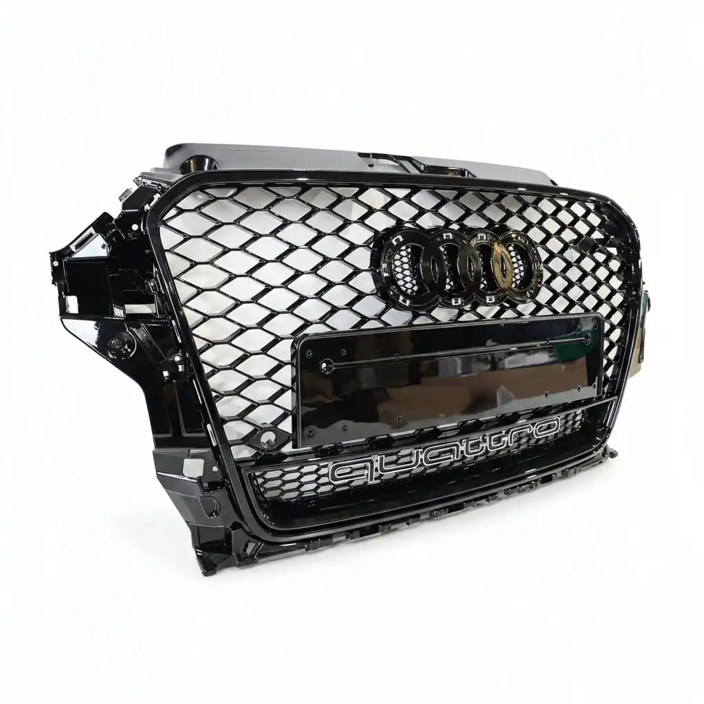 Honeycomb Grille for Audi A3 / S3 8V 2012-2015 Prefacelift Q Gloss Black