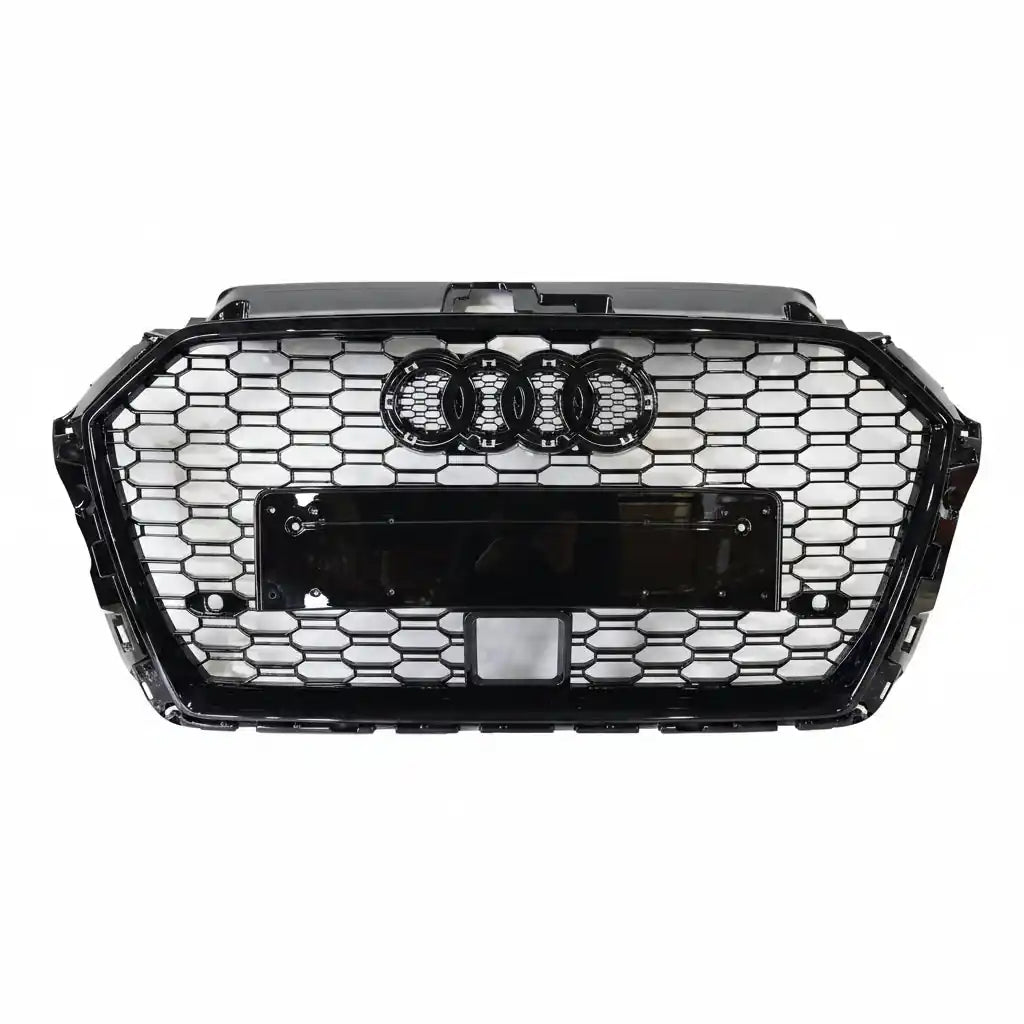 Honeycomb Grill for A3 / S3 8V 2016-2020 Facelift Grille Gloss Black ACC RADAR
