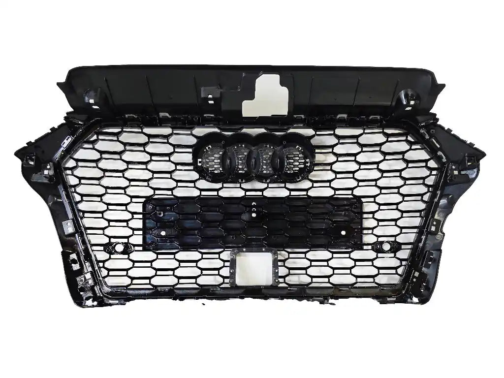 Honeycomb Grill for A3 / S3 8V 2016-2020 Facelift Grille Gloss Black ACC RADAR
