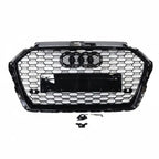Honeycomb Grill for A3 / S3 8V 2016-2020 Facelift Grille Gloss Black