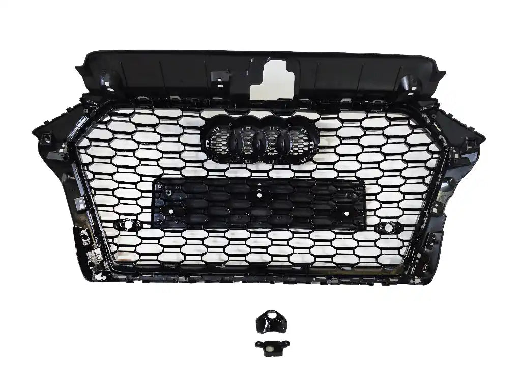 Honeycomb Grill for A3 / S3 8V 2016-2020 Facelift Grille Gloss Black