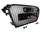 Honeycomb Grill for Audi A4 / S4 B8.5 2012-2015 Facelift Grille Gloss Black