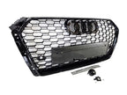 Honeycomb Grill for Audi A4 / S4 B9 2016-2019 Prefacelift Grille Gloss Black OEM STYLE