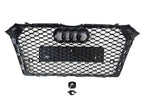 Honeycomb Grill for Audi A4 / S4 B9 2016-2019 Prefacelift Grille Gloss Black OLD STYLE