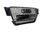 Honeycomb Grill for Audi A5 / S5 B8 2008-2012 Prefacelift Grille Gloss Black Q