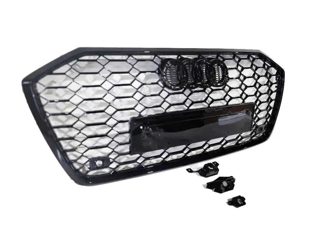 Honeycomb Grill for Audi A6 / S6 C8 2019-2024 Grille Gloss Black Secondary image