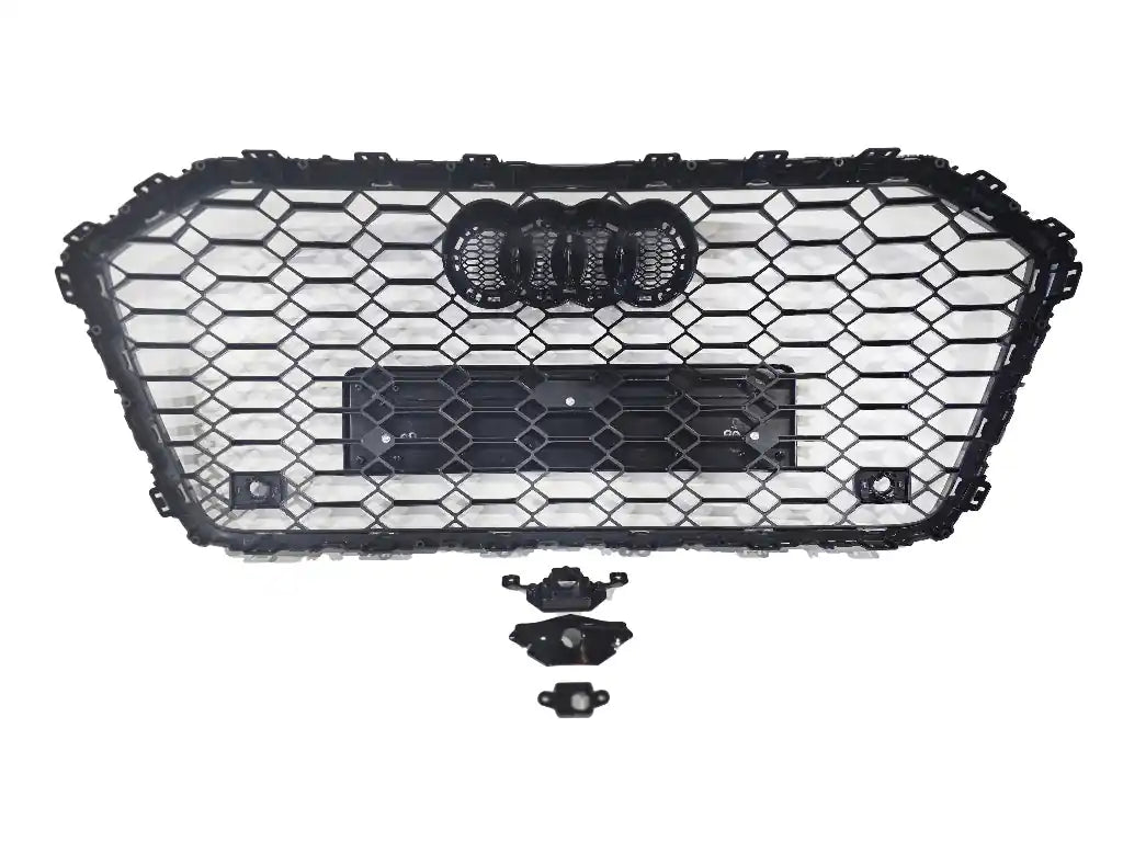 Honeycomb Grill for Audi A6 / S6 C8 2019-2024 Grille Gloss Black