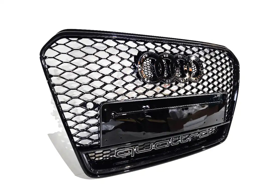 Honeycomb Grill for A5 / S5 B8.5 2012-2015 Facelift Grille Gloss Black Q