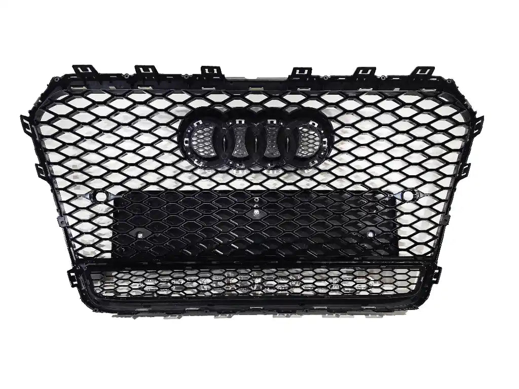 Honeycomb Grill for A5 / S5 B8.5 2012-2015 Facelift Grille Gloss Black Q
