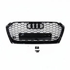 Honeycomb Grill for Audi A5 / S5 B9 2016-2019 Prefacelift Grille Gloss Black