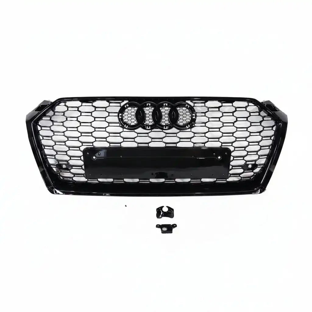 Honeycomb Grill for Audi A5 / S5 B9 2016-2019 Prefacelift Grille Gloss Black