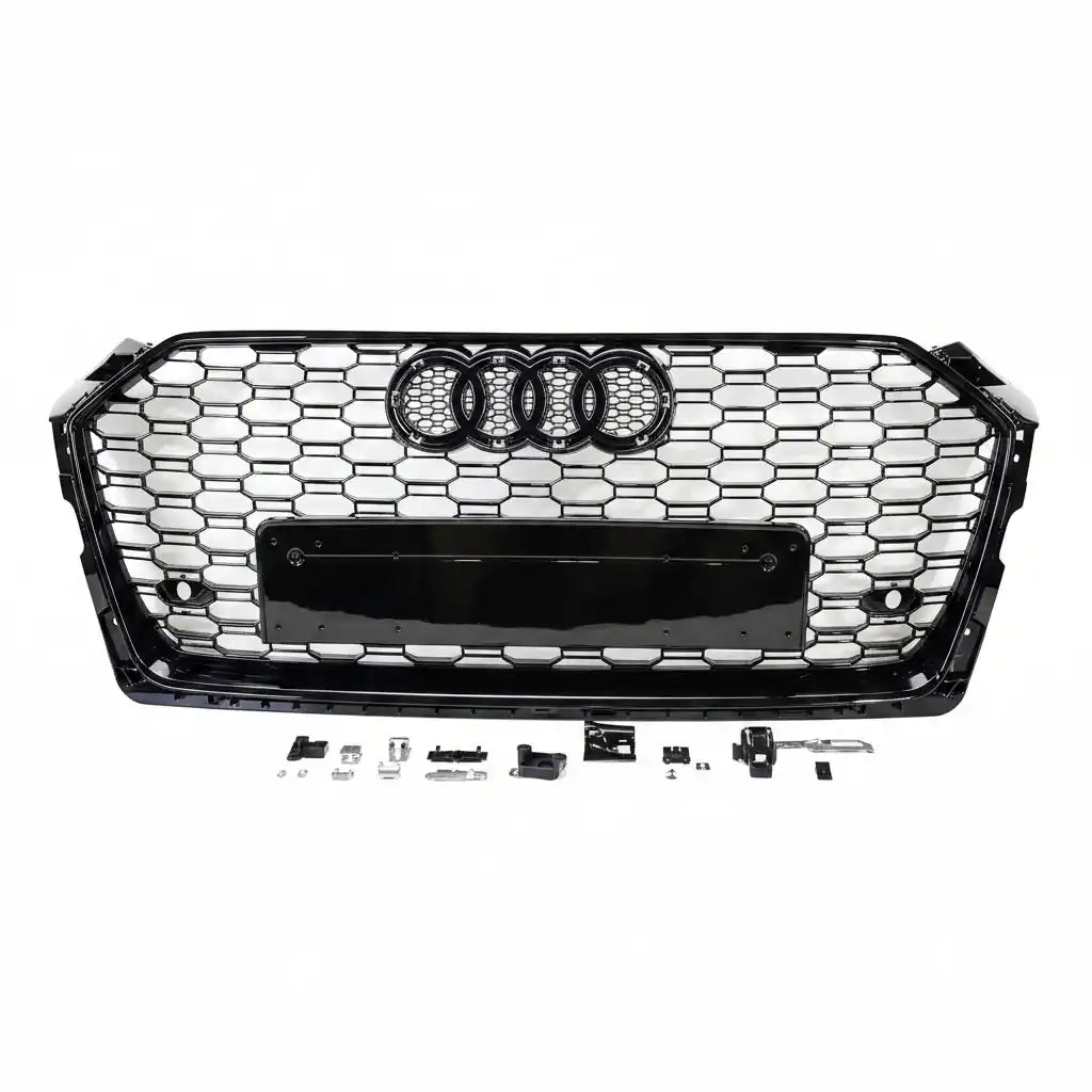 Honeycomb Grill for Audi A5 / S5 B9 2016-2019 Prefacelift Grille Gloss Black