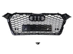 Honeycomb Grill for Audi A5 / S5 B9 2016-2019 Prefacelift Grille Gloss Black