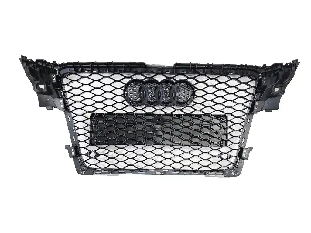 Honeycomb Grill for Audi A4 / S4 B8 2008-2012 Prefacelift Grille Gloss Black