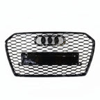 Honeycomb Grill for Audi A6 / S6 C7.5 2015-2018 Facelift Grille Gloss Black