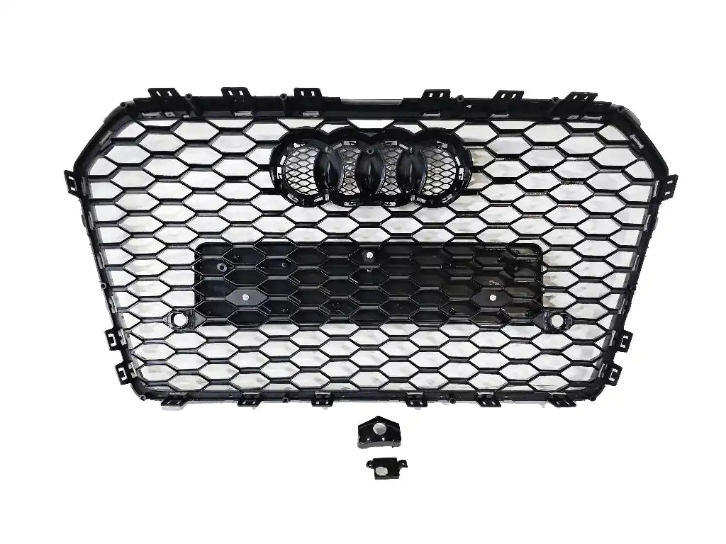 Honeycomb Grill for Audi A6 / S6 C7.5 2015-2018 Facelift Grille Gloss Black
