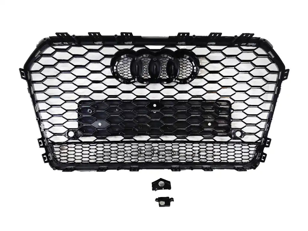 Honeycomb Grill for Audi A6 / S6 C7.5 2015-2018 Facelift Grille Gloss Black Q