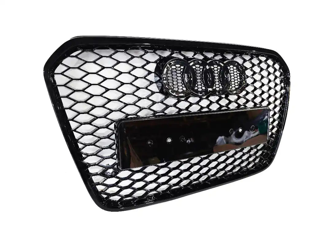 Honeycomb Grill for Audi A6 / S6 C7 2011-2014 Prefacelift Grille Gloss Black