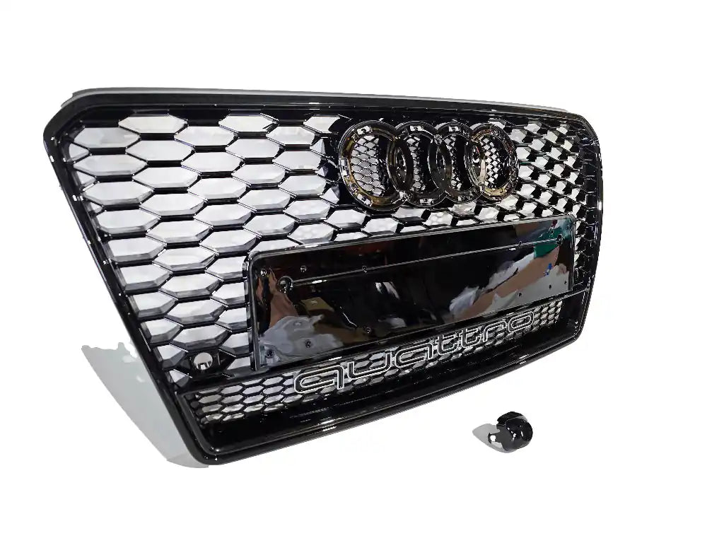 Honeycomb Grill for Audi A7 / S7 2010-2014 Prefacelift Grille Gloss Black Q Secondary image