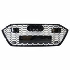 Honeycomb Grill for Audi A7 / S7 2019-2024 C8 Grille in Gloss Black ACC RADAR