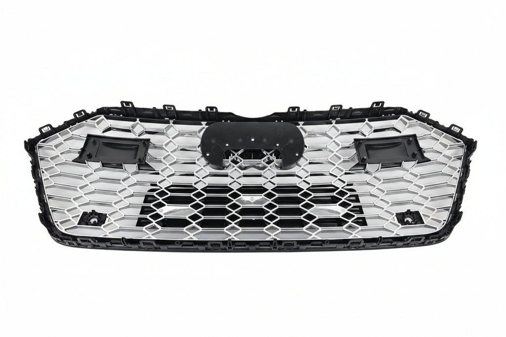 Honeycomb Grill for Audi A7 / S7 2019-2024 C8 Grille in Gloss Black ACC RADAR