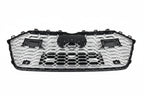 Honeycomb Grill for Audi A7 / S7 2019-2024 C8 Grille in Gloss Black ACC RADAR