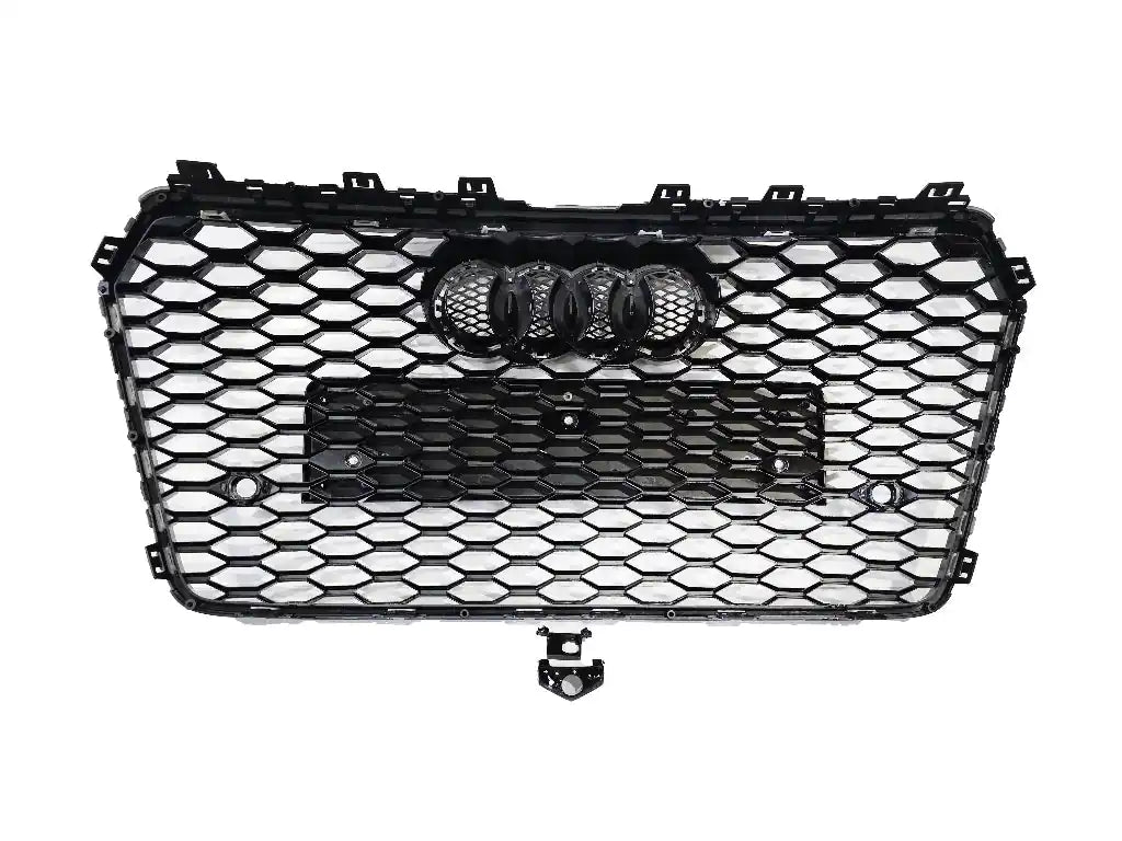 Honeycomb Grill for Audi A7 / S7 2015-2018 Facelift Grille Gloss Black