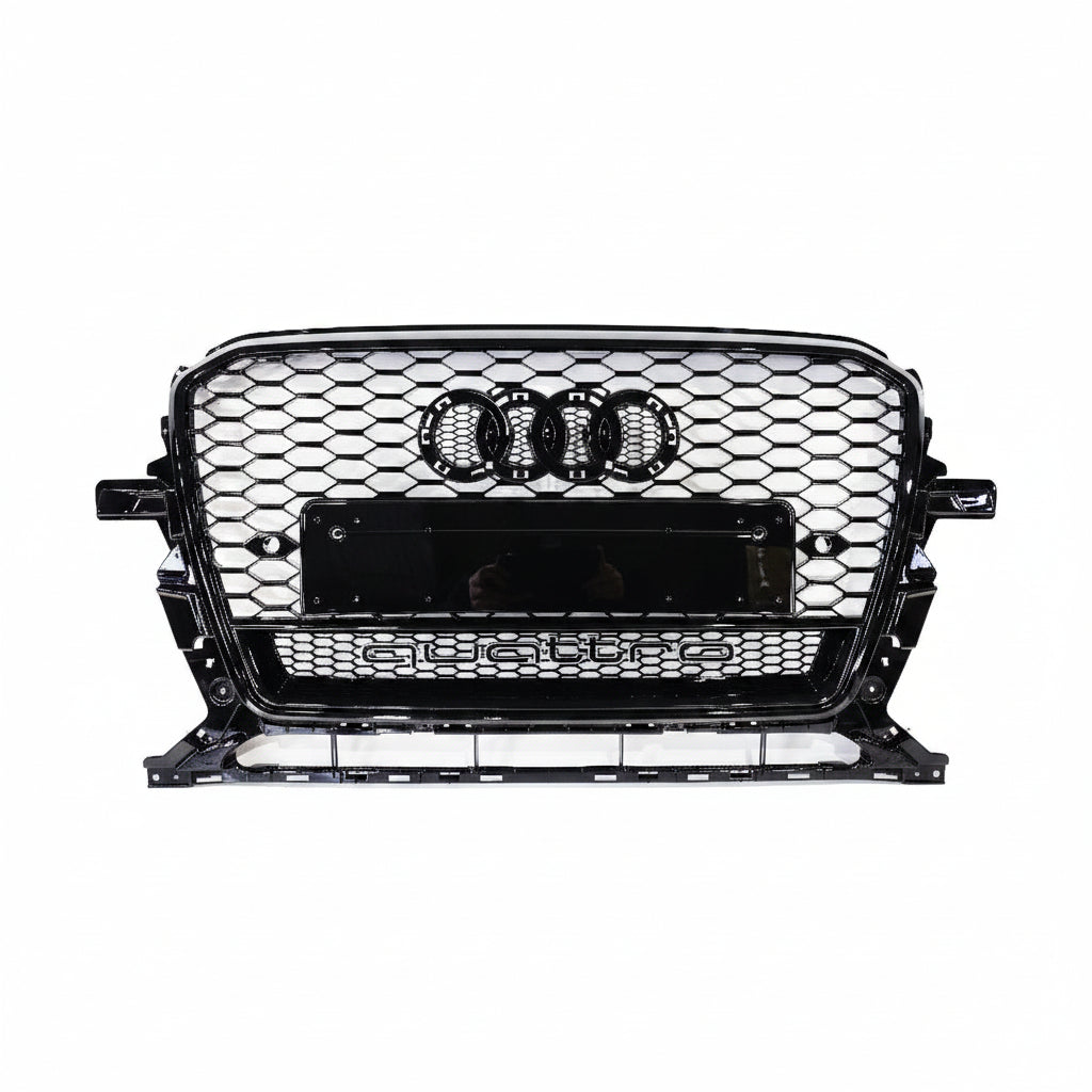 Honeycomb Grill for Audi Q5 / SQ5 2013-2016 Prefacelift Grille Gloss Black Q