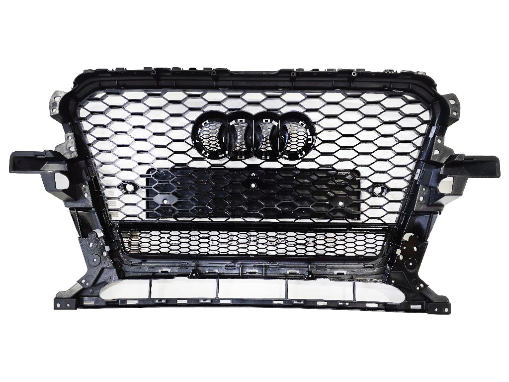 Honeycomb Grill for Audi Q5 / SQ5 2013-2016 Prefacelift Grille Gloss Black Q