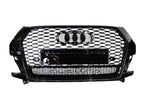 Honeycomb Grill for Audi Q3 / SQ3 2016-2018 Facelift Grille Gloss Black