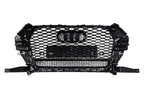 Honeycomb Grill for Audi Q3 / SQ3 2016-2018 Facelift Grille Gloss Black