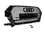 Honeycomb Grill for Audi Q3 / SQ3 2016-2018 Facelift Grille Gloss Black