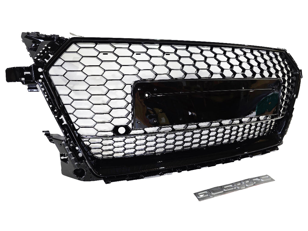 Honeycomb Grill for Audi TT / TTS 2014-2020 MK3 Grille Gloss Black OEM STYLE