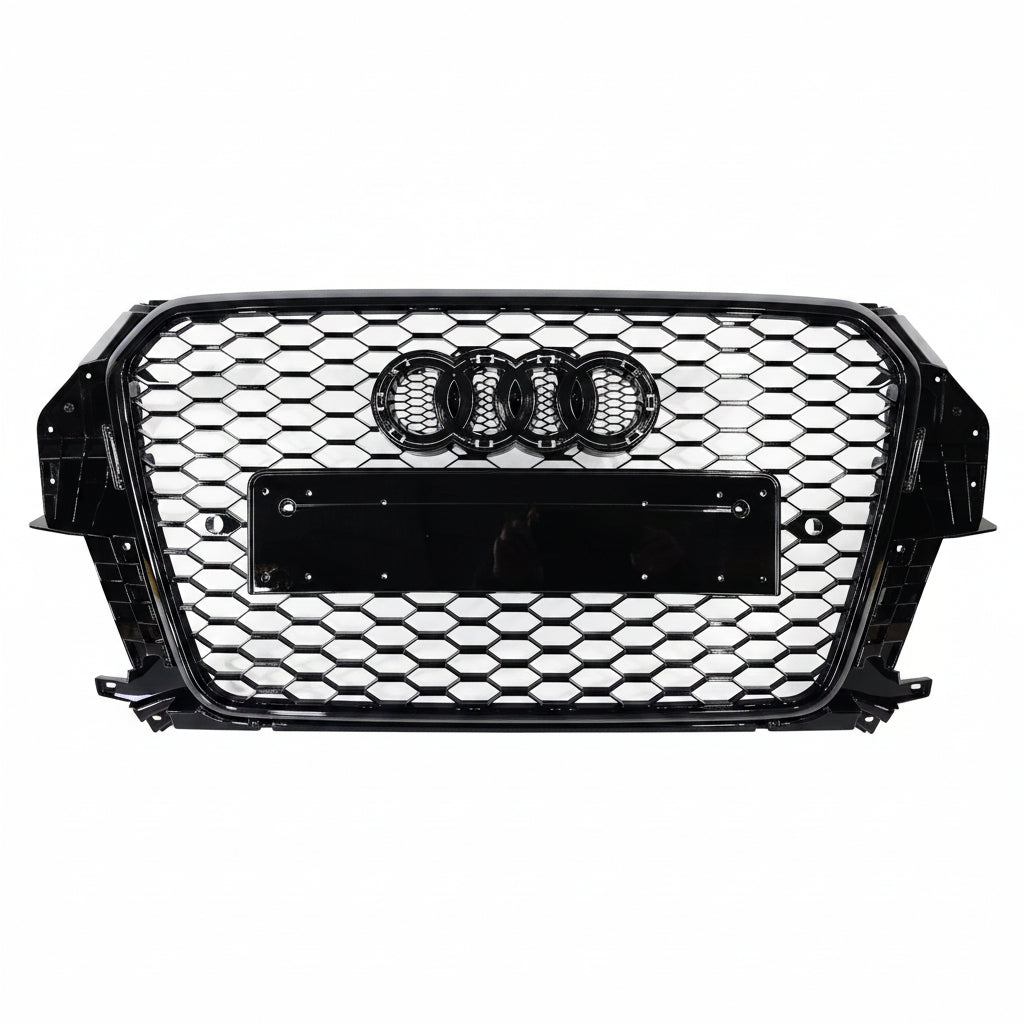 Honeycomb Grill for Audi Q3 / SQ3 2012-2016 Prefacelift Grille Gloss Black