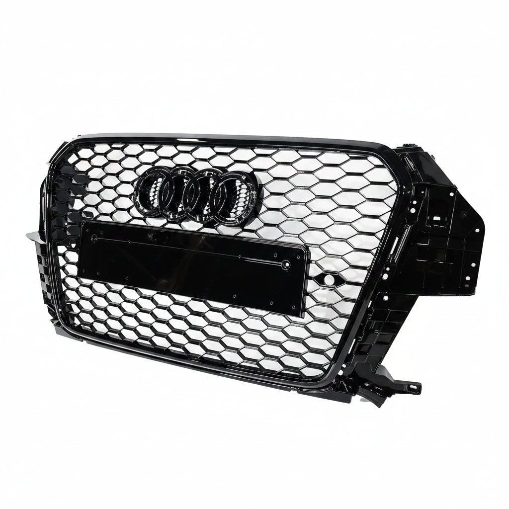Honeycomb Grill for Audi Q3 / SQ3 2012-2016 Prefacelift Grille Gloss Black