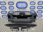 Front Bumper for Audi A4 / S4 B9.5 2020-2024 Facelift RS4 Style Honeycomb Grille