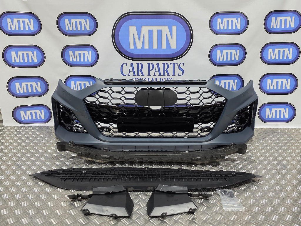 Front Bumper for Audi A4 / S4 B9.5 2020-2024 Facelift RS4 Style Honeycomb Grille