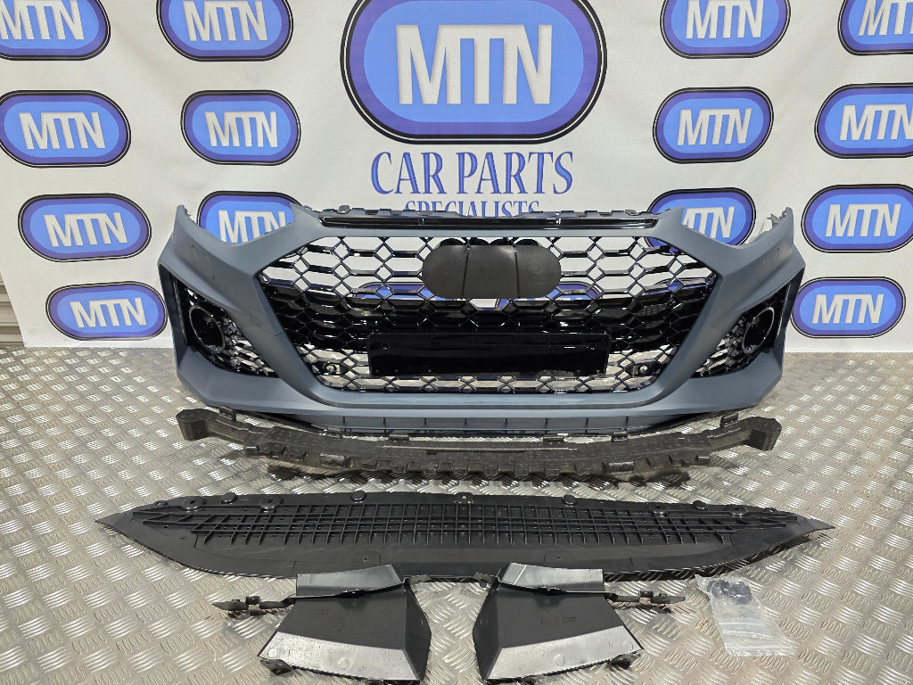 Front Bumper for Audi A4 / S4 B9.5 2020-2024 Facelift RS4 Style Honeycomb Grille Secondary image