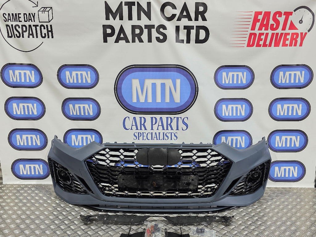 Front Bumper For Audi A5 / S5 B9.5 2020-2024 Facelift RS5 Style Honeycomb Grille