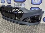 Front Bumper For Audi A5 / S5 B9.5 2020-2024 Facelift RS5 Style Honeycomb Grille