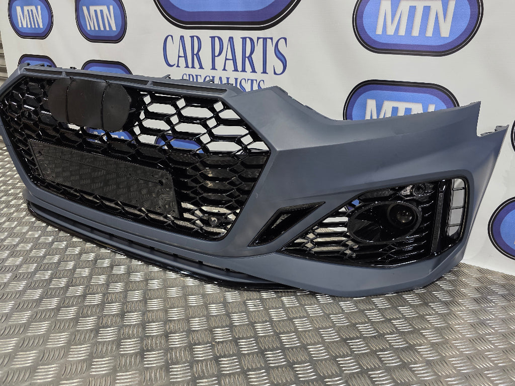 Front Bumper For Audi A5 / S5 B9.5 2020-2024 Facelift RS5 Style Honeycomb Grille
