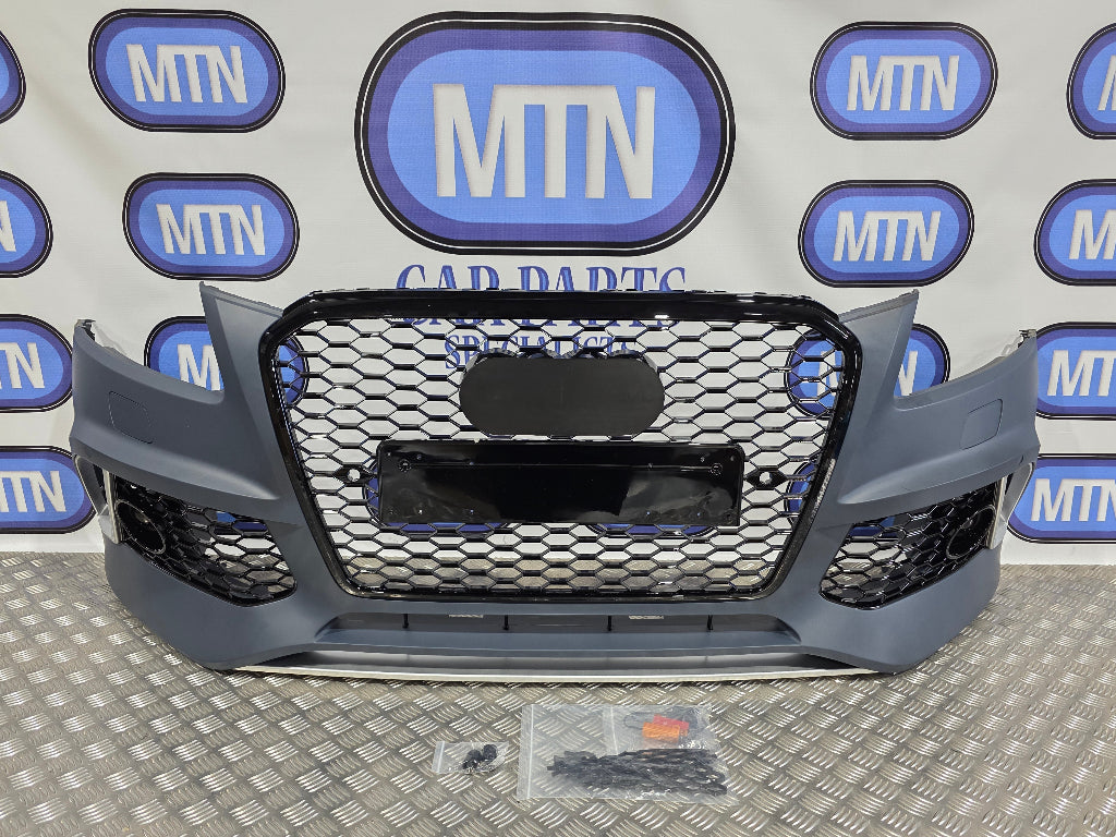 Front Bumper For Audi Q5 / SQ5 2013-2016 Prefacelift RSQ5 Style Honeycomb Grills