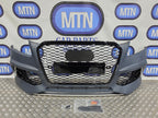 Front Bumper For Audi Q5 / SQ5 2013-2016 Prefacelift RSQ5 Style Honeycomb Grills